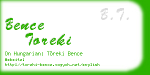 bence toreki business card