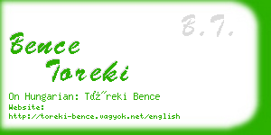 bence toreki business card